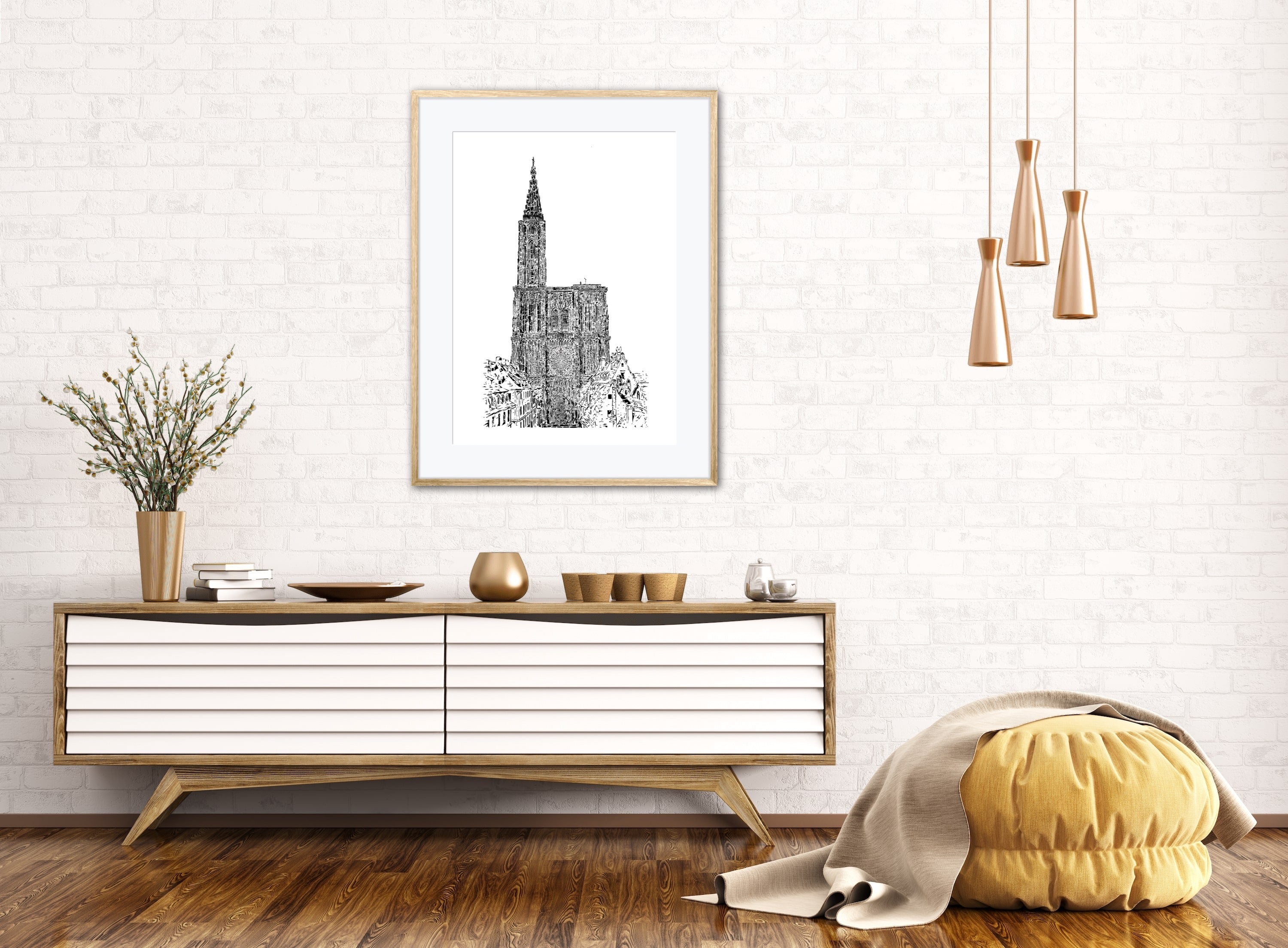 Sérigraphie de la Cathédrale de Strasbourg